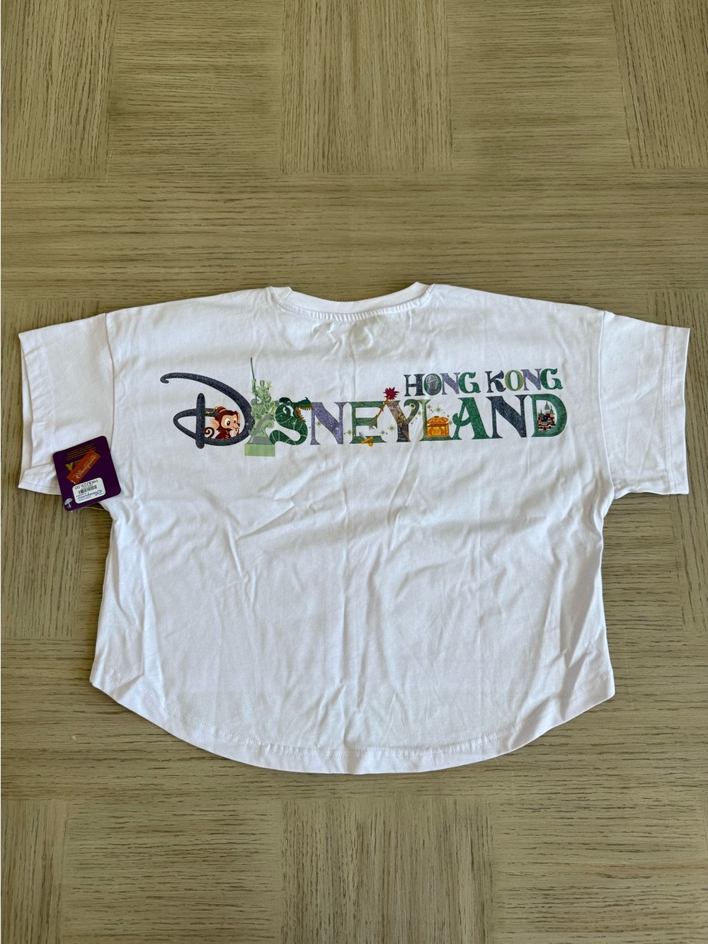Hong Kong Disneyland Mystic Manor Albert the Monkey Cropped T-Shirt SZ S NWT